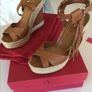 VALENTINO Removable Fringe Wedges